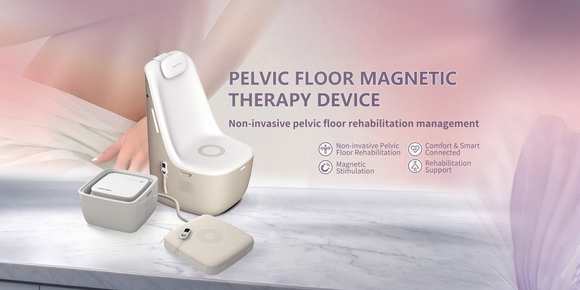 Pelvic floor magnetic therapy device